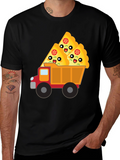 Pizza Truck T-Shirt - Novelty Food Tee