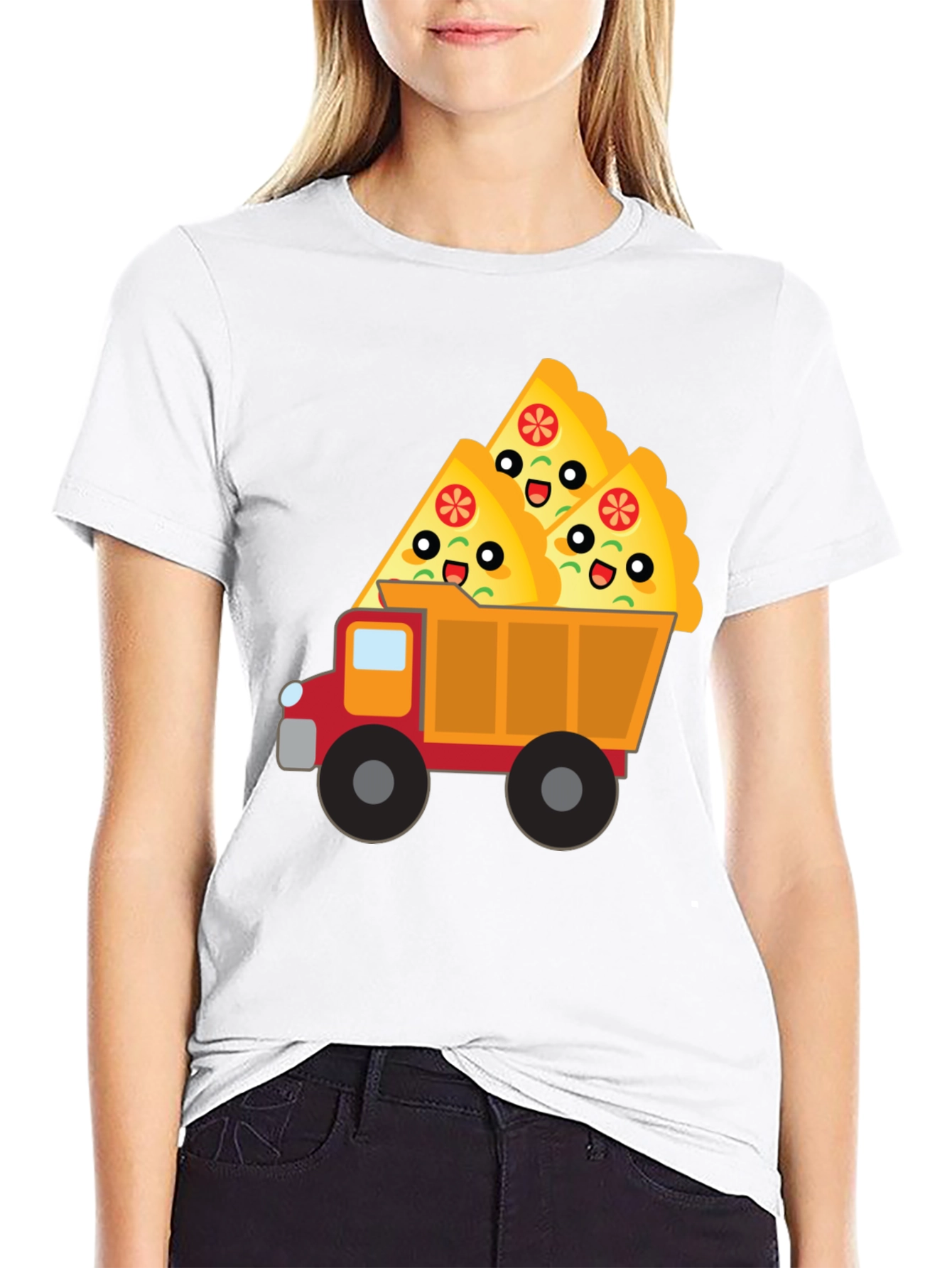 Pizza Truck T-Shirt - Novelty Food Tee