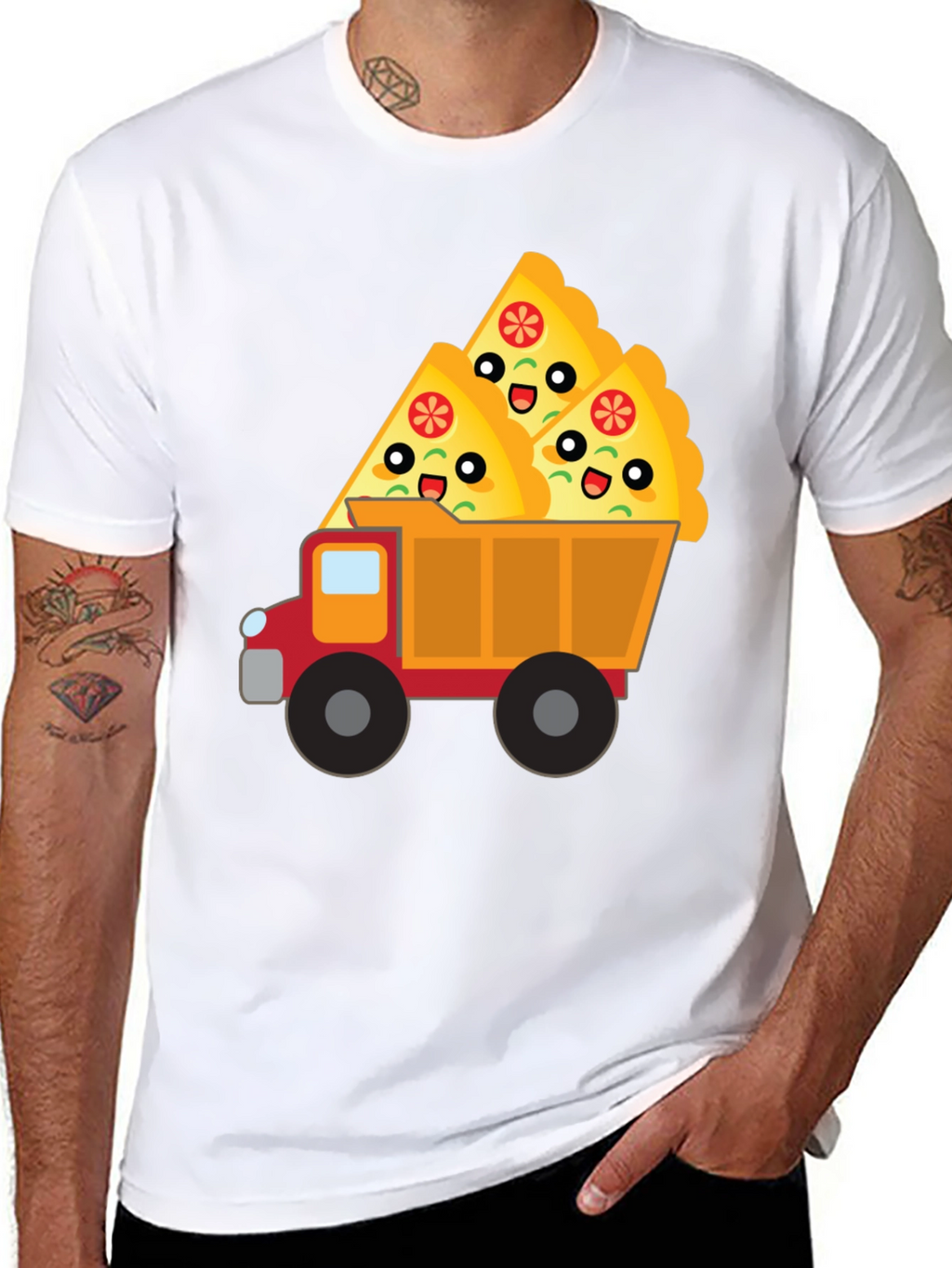 Pizza Truck T-Shirt - Novelty Food Tee