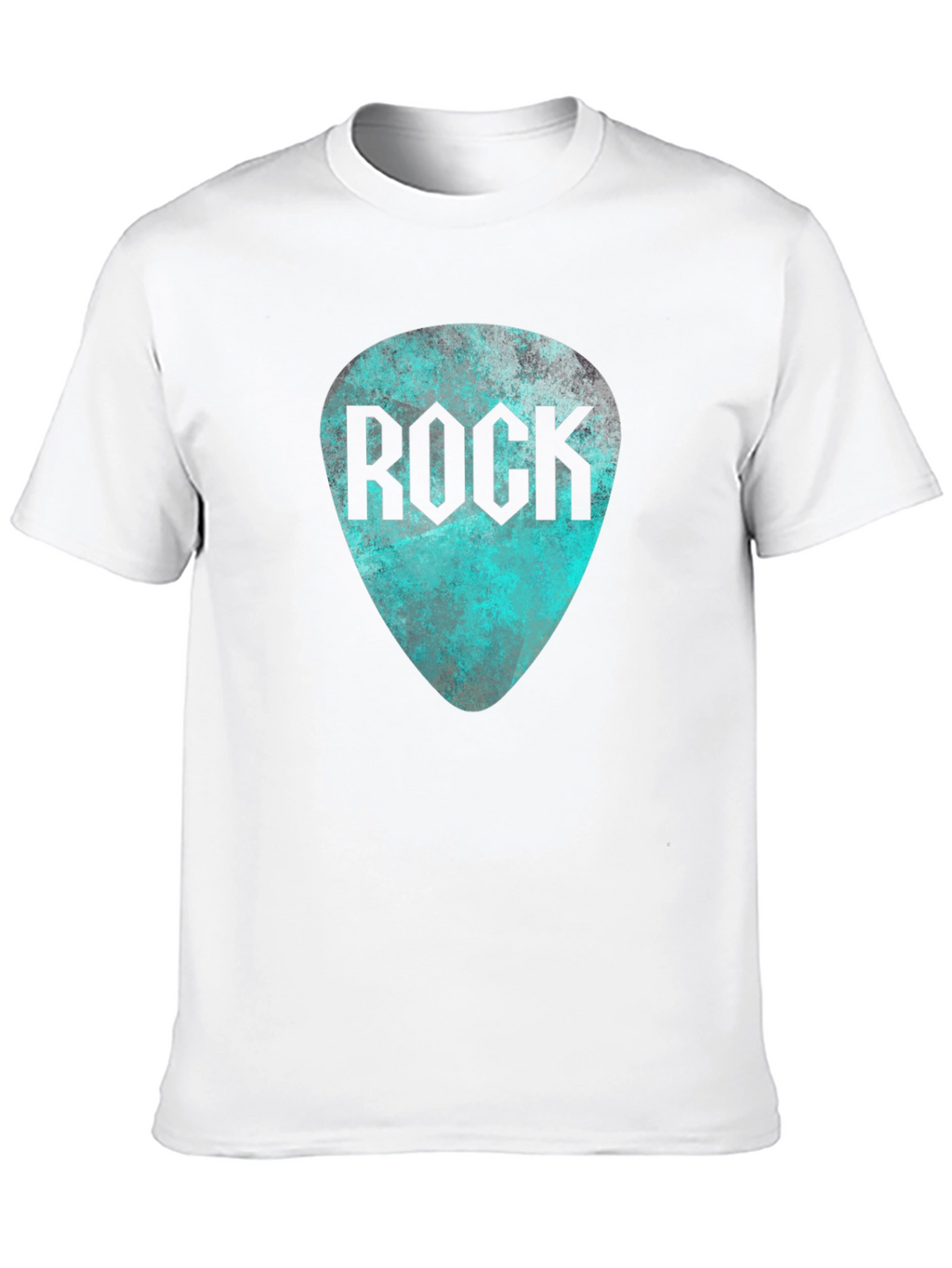 Rock Guitar Pick Tee - Black Graphic T-Shirt