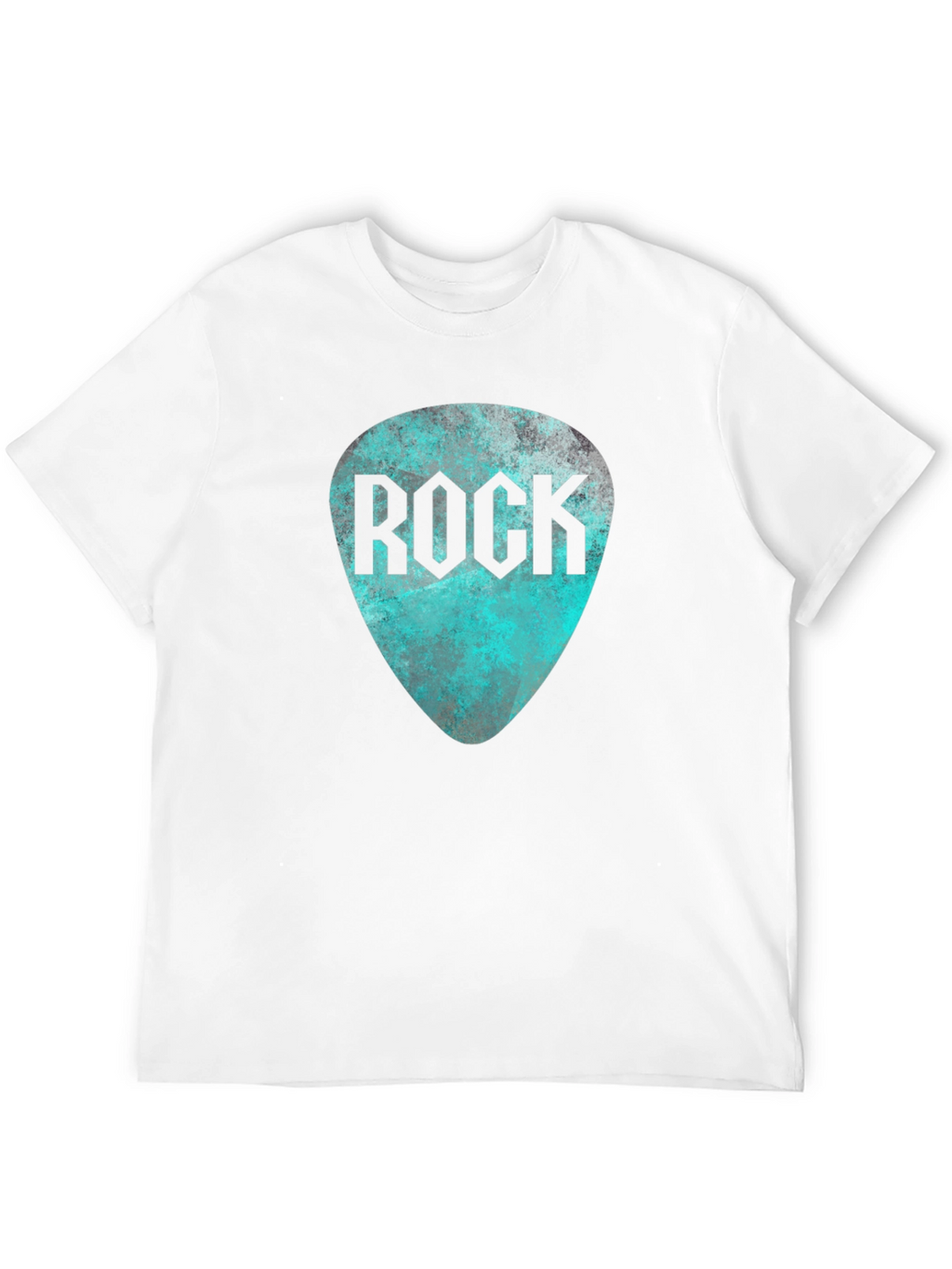 Rock Guitar Pick Tee - Black Graphic T-Shirt
