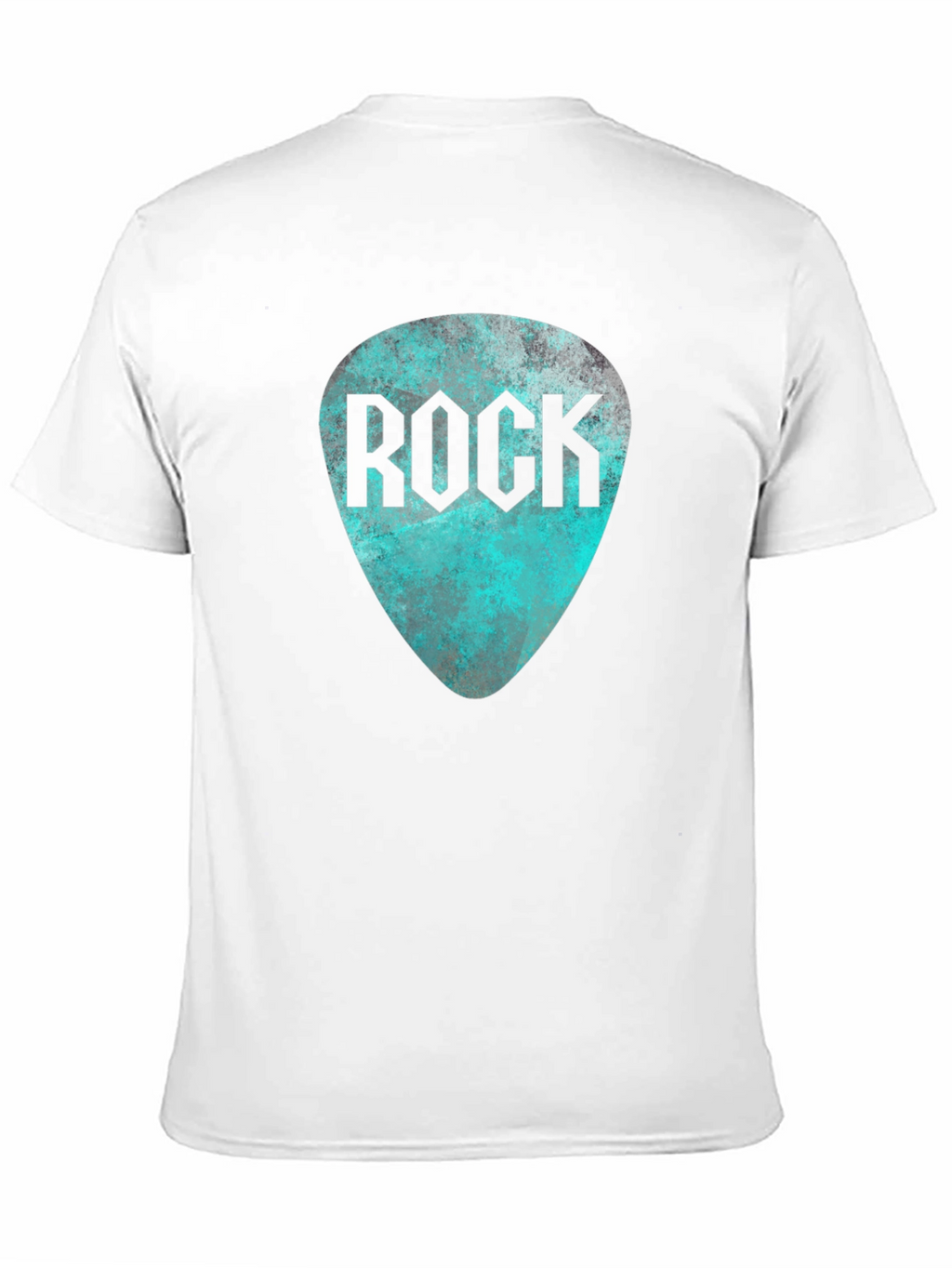 Rock Guitar Pick Tee - Black Graphic T-Shirt