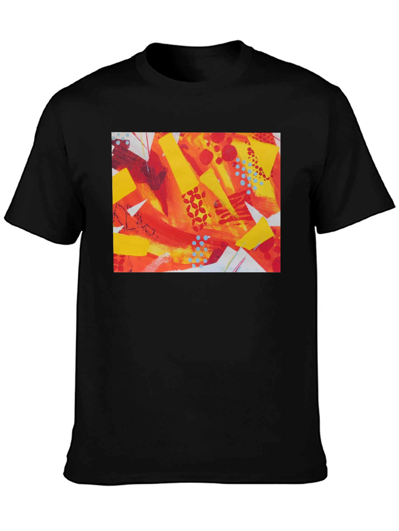 Abstract Art Graphic Tee - Bold Colors