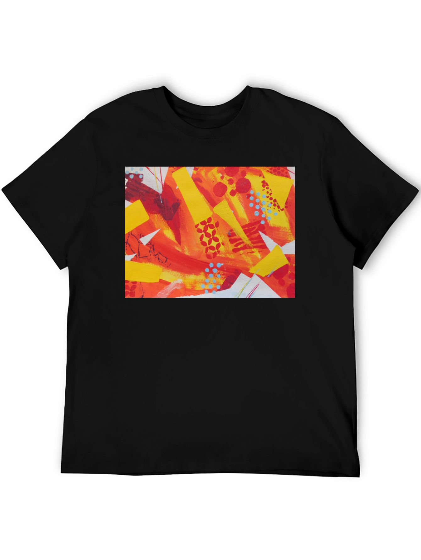 Abstract Art Graphic Tee - Bold Colors