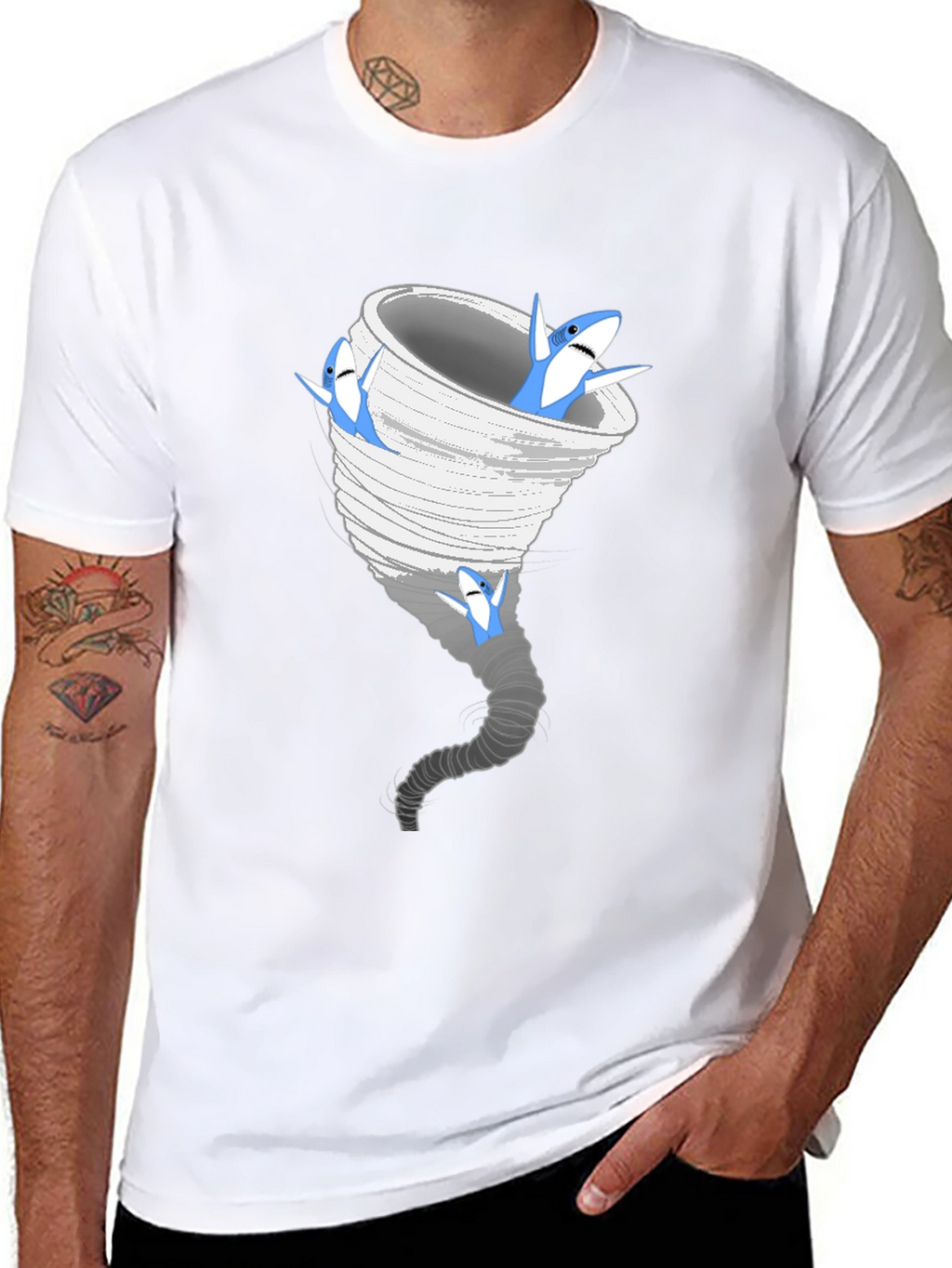 Sharknado T-Shirt - Funny Tornado Graphic Tee