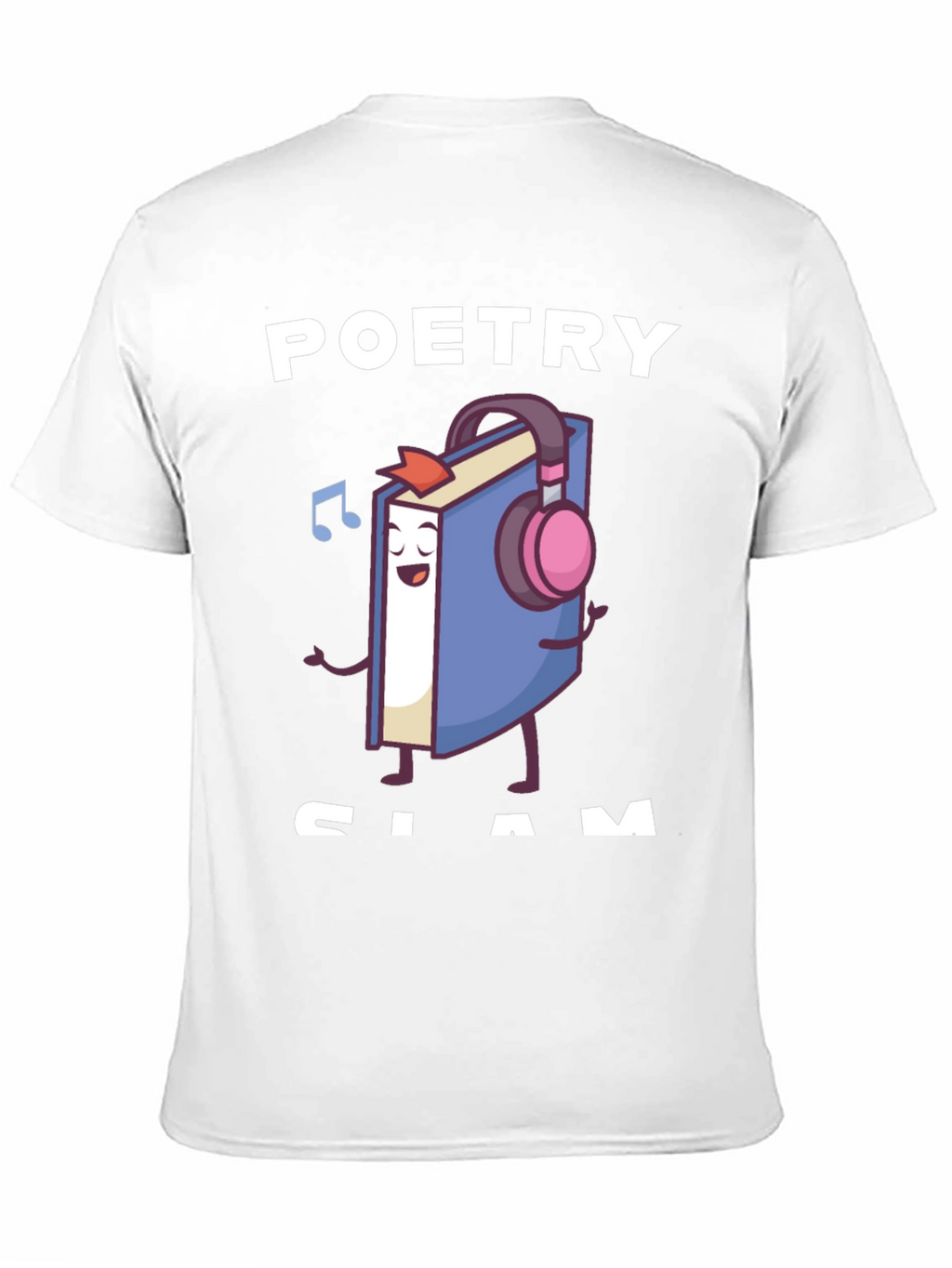 Poetry Slam T-Shirt - Book with Headphones Graphic Tee