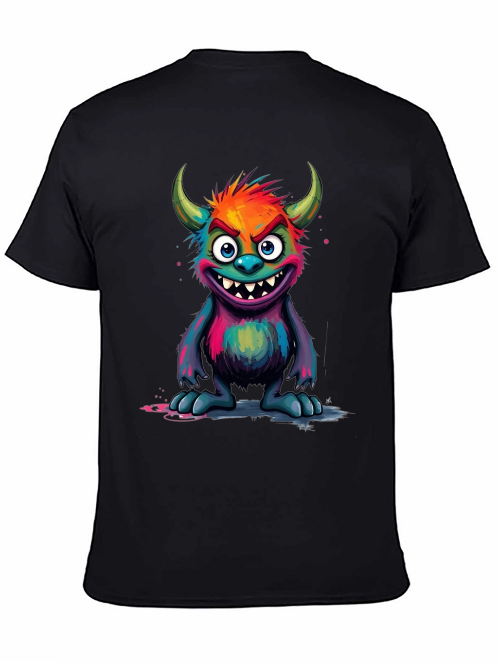 Monster Graphic Black T-Shirt