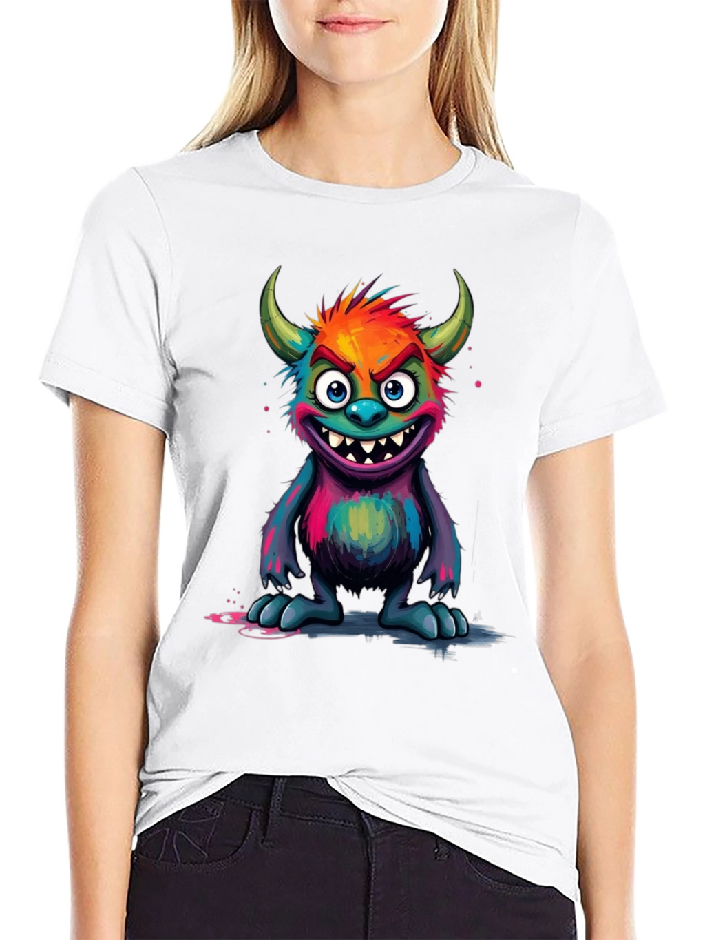 Monster Graphic Black T-Shirt