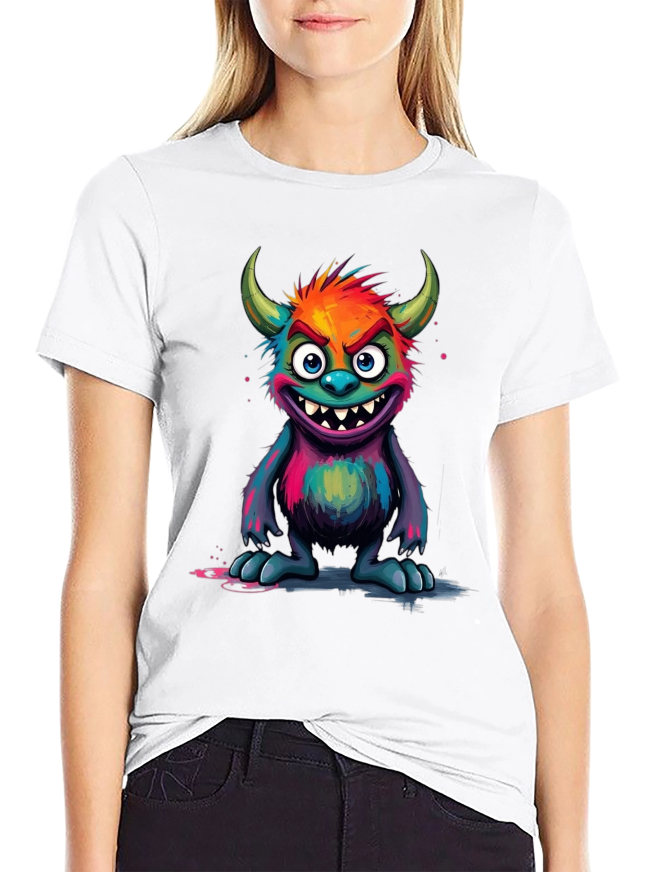 Monster Graphic Black T-Shirt
