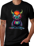 Monster Graphic Black T-Shirt