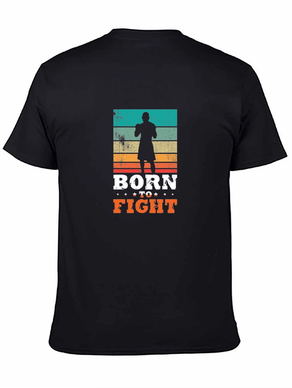 Born to Fight Retro Graphic T-Shirt