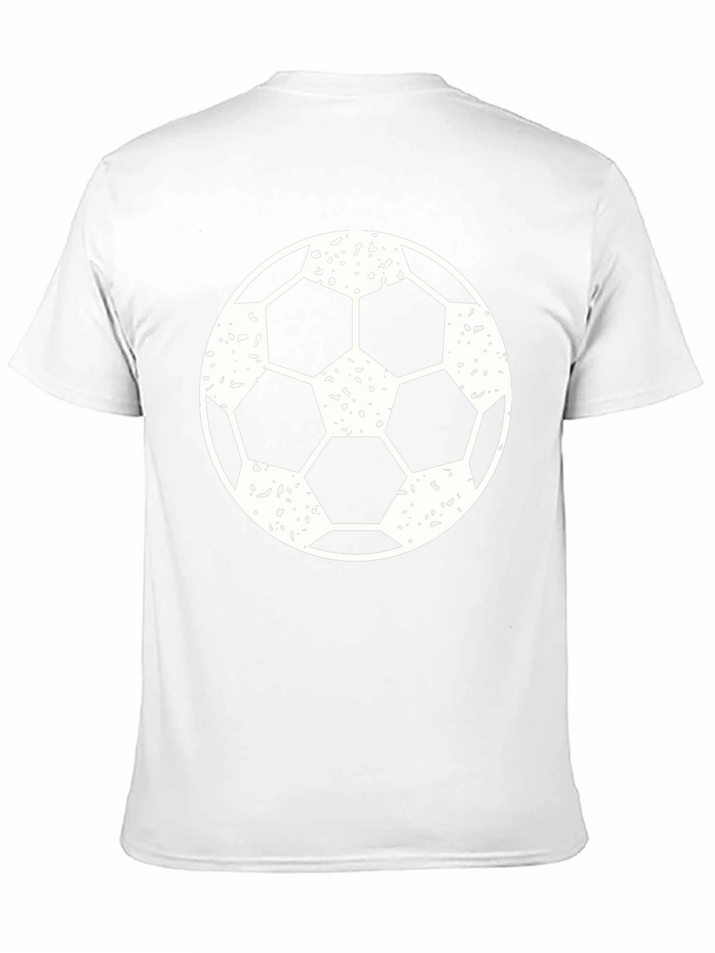 Black Soccer Ball Graphic T-Shirt for Men