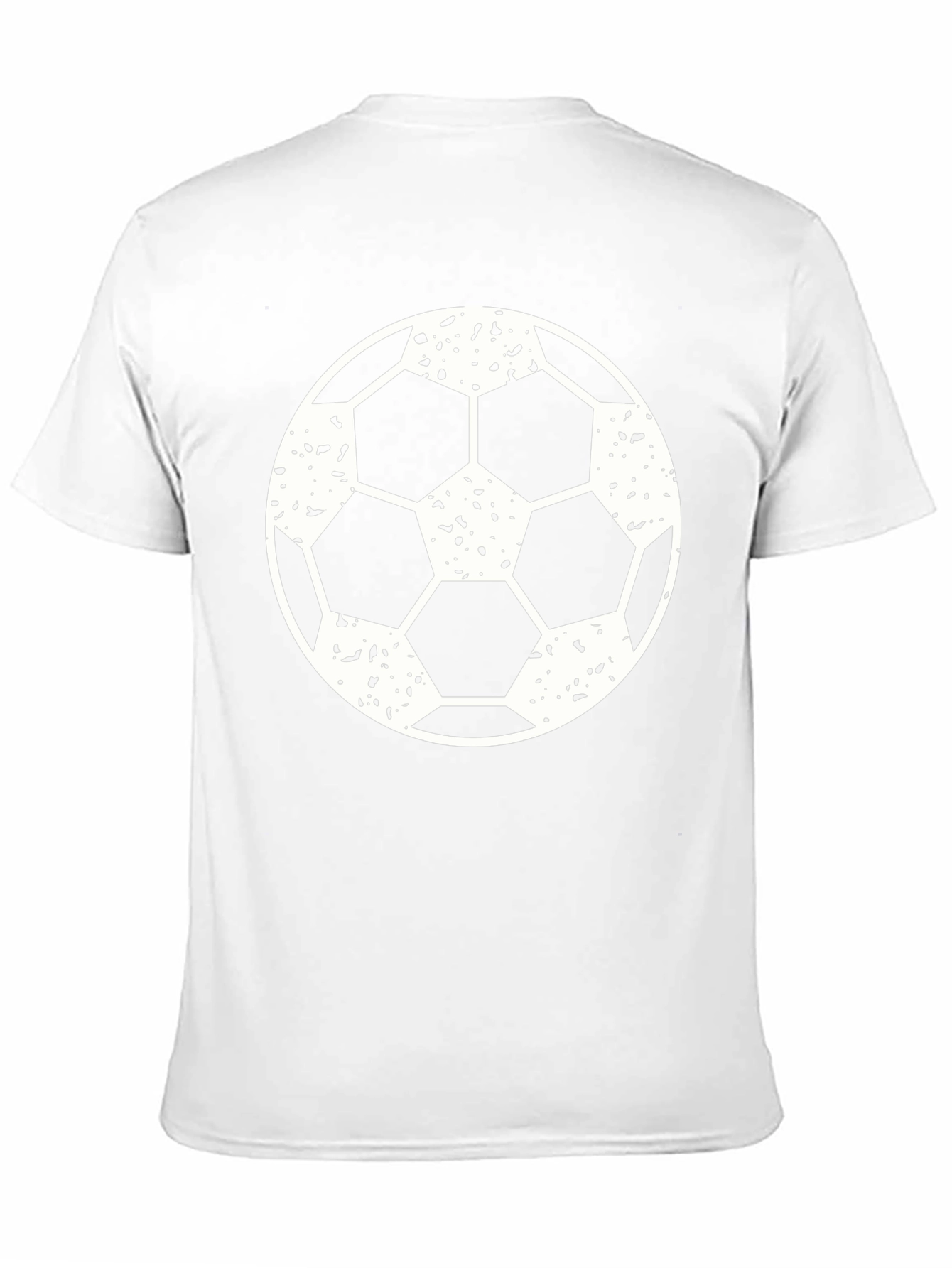 Black Soccer Ball Graphic T-Shirt for Men