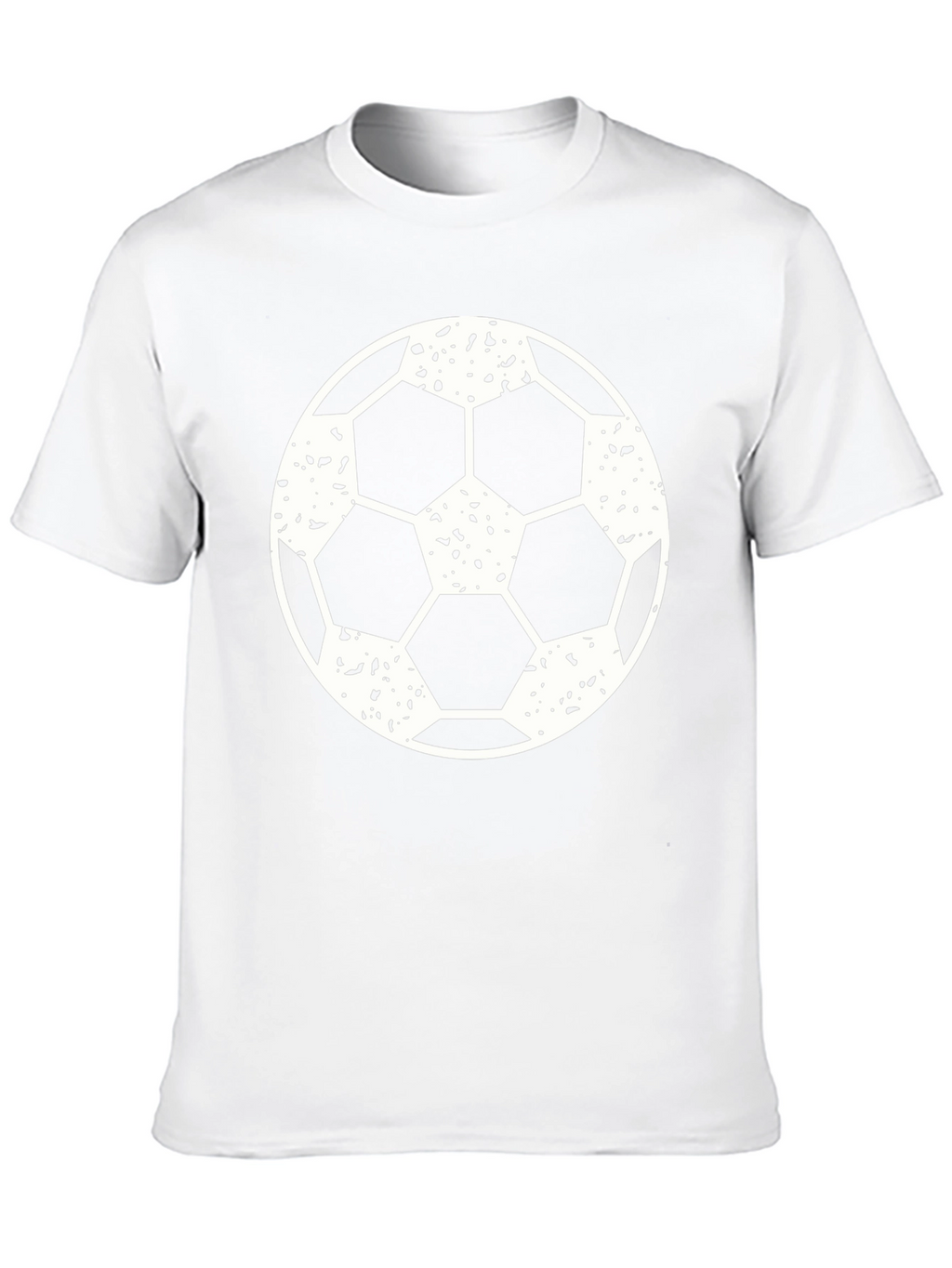 Black Soccer Ball Graphic T-Shirt for Men