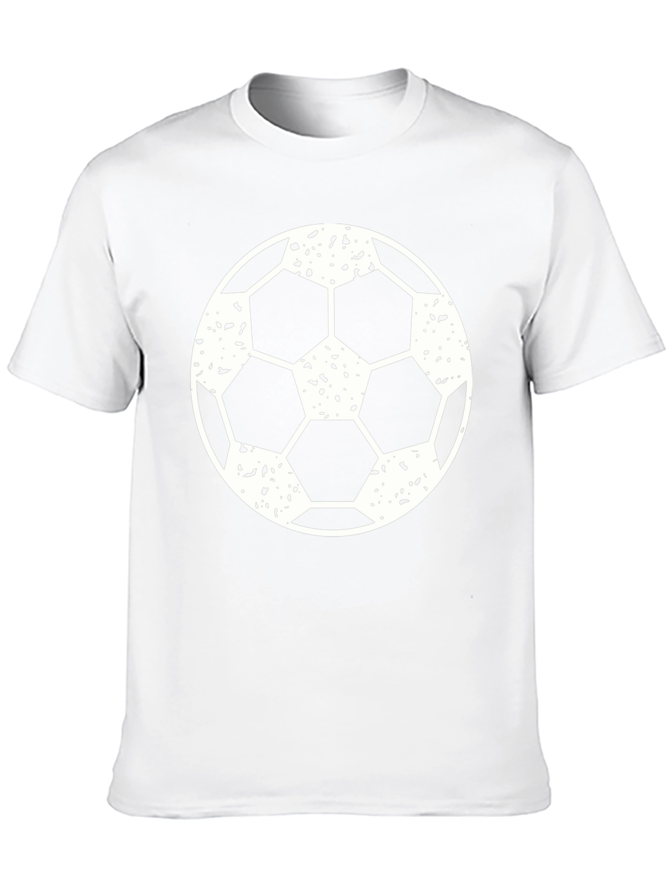 Black Soccer Ball Graphic T-Shirt for Men