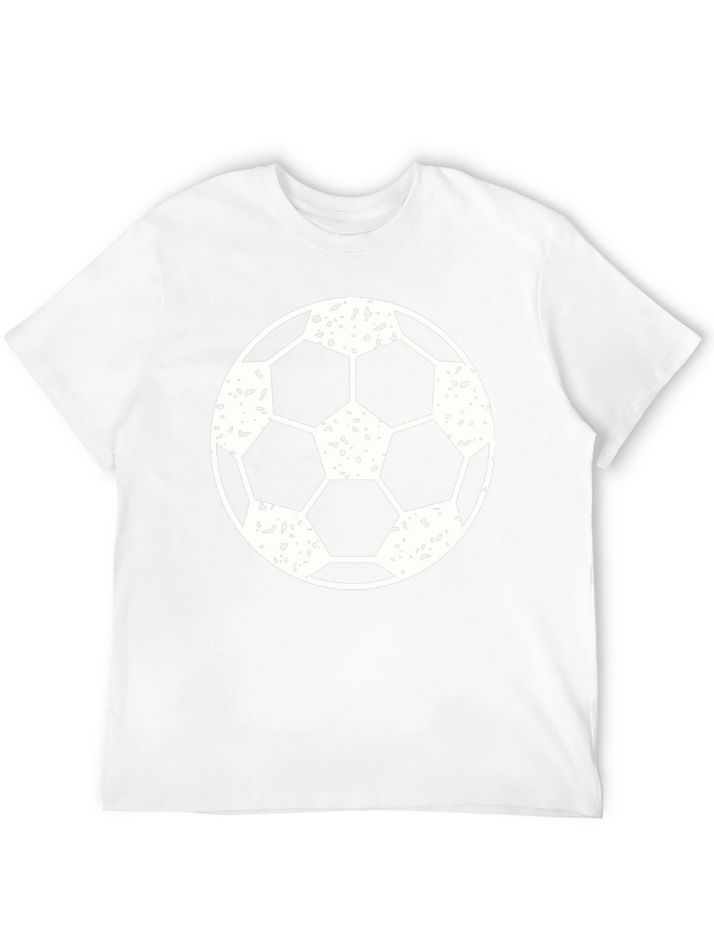 Black Soccer Ball Graphic T-Shirt for Men