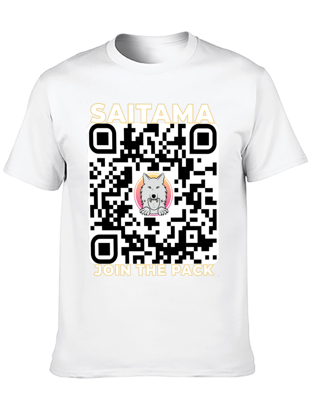 Saitama Crypto Join the Pack QR Code T-Shirt