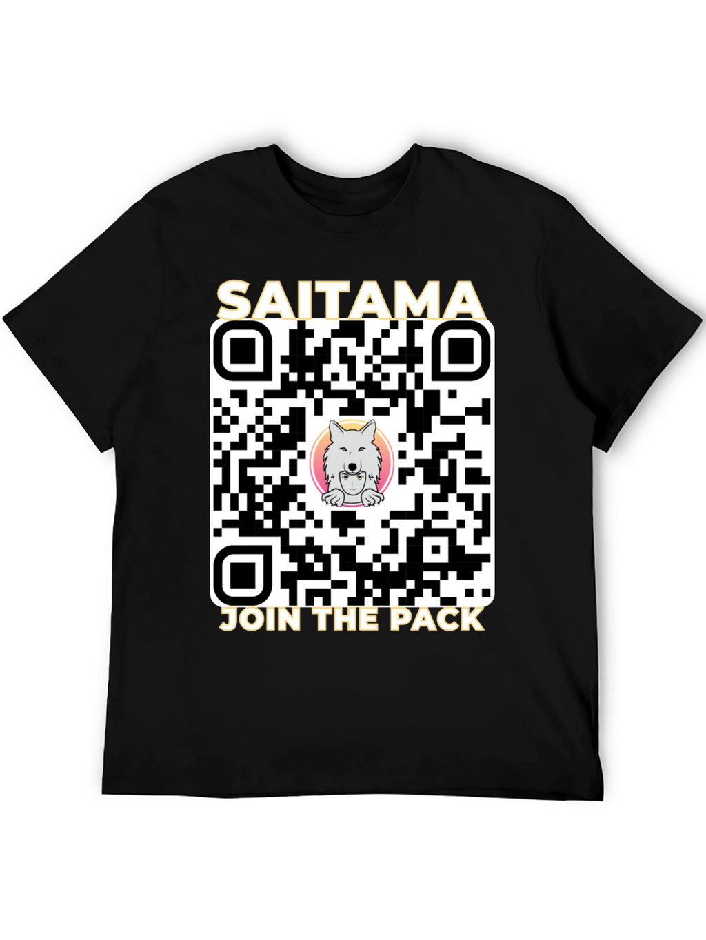 Saitama Crypto Join the Pack QR Code T-Shirt