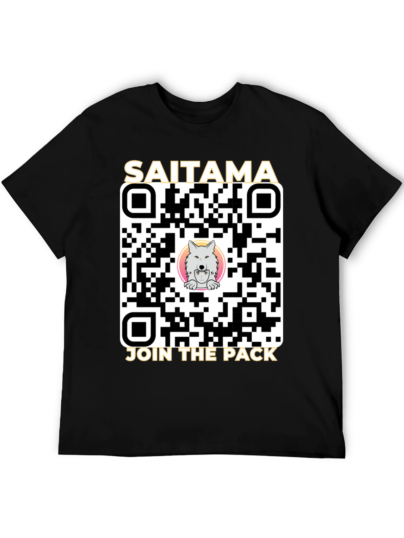Saitama Crypto Join the Pack QR Code T-Shirt