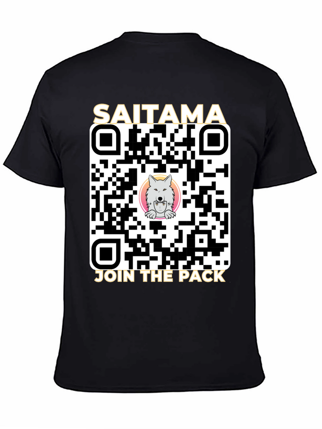 Saitama Crypto Join the Pack QR Code T-Shirt