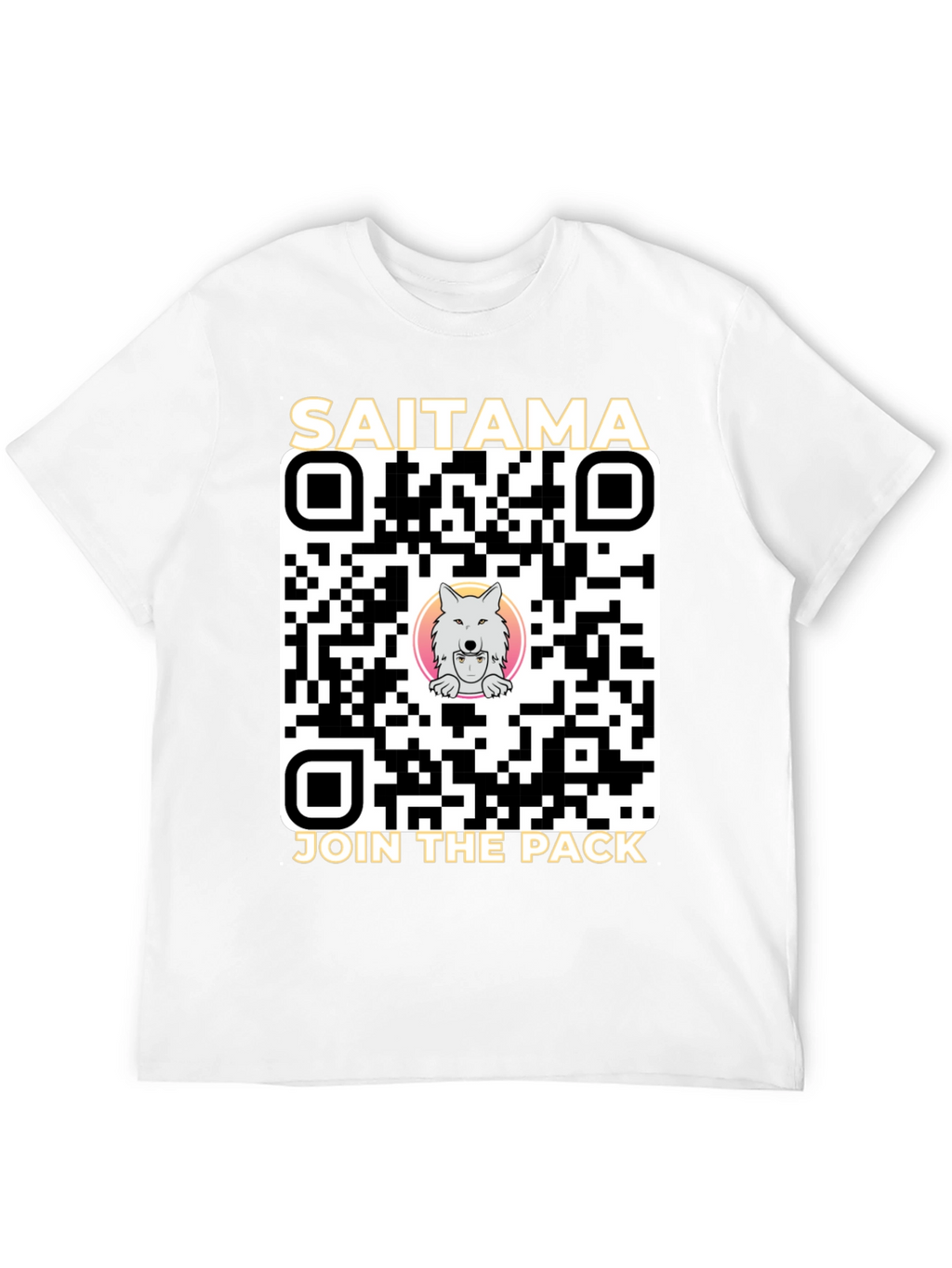 Saitama Crypto Join the Pack QR Code T-Shirt