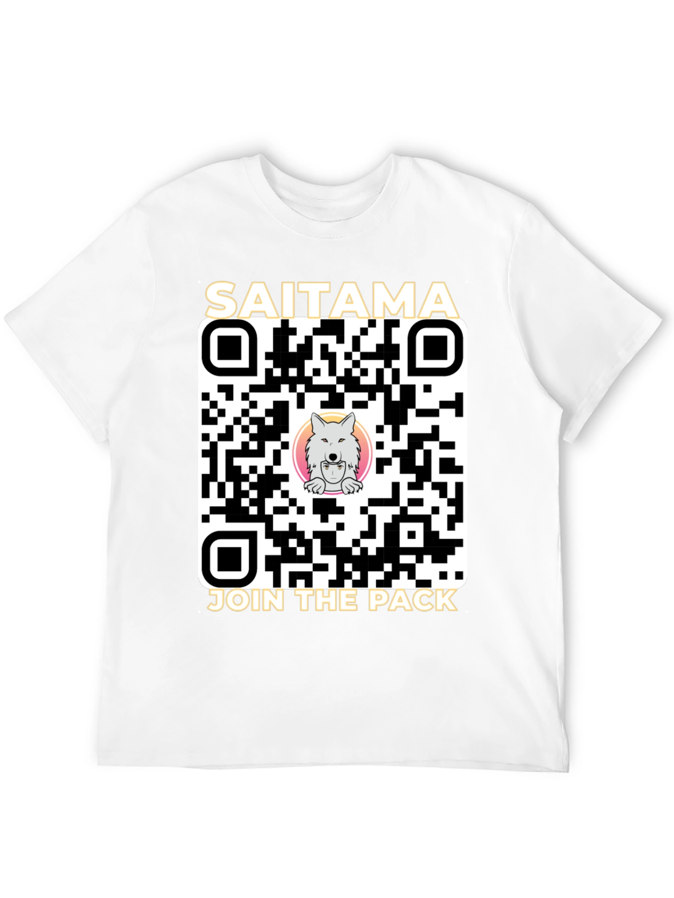 Saitama Crypto Join the Pack QR Code T-Shirt