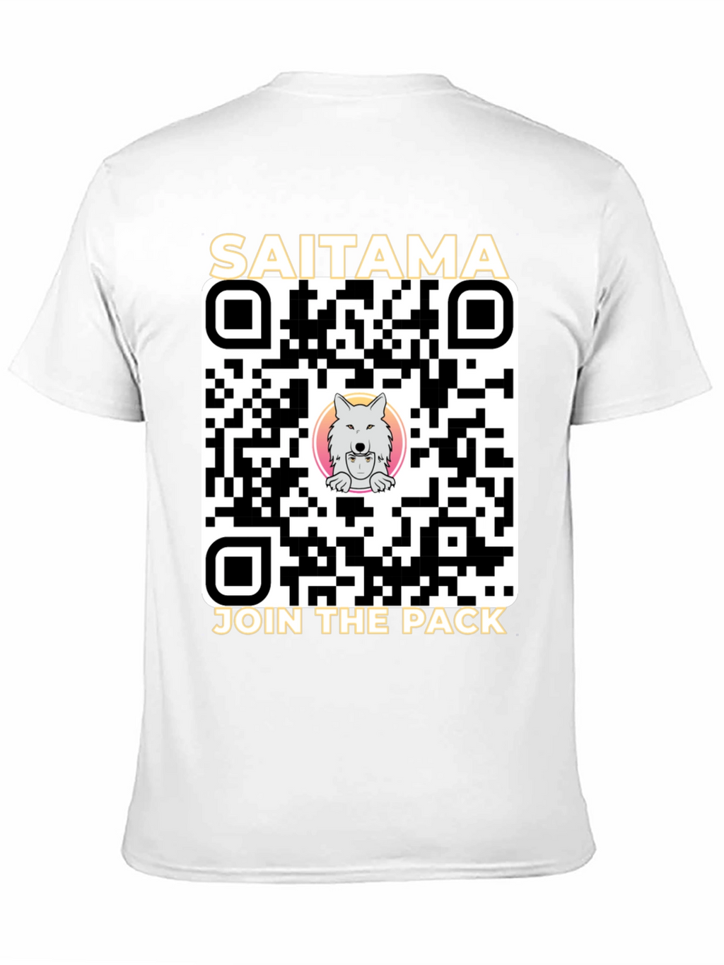 Saitama Crypto Join the Pack QR Code T-Shirt
