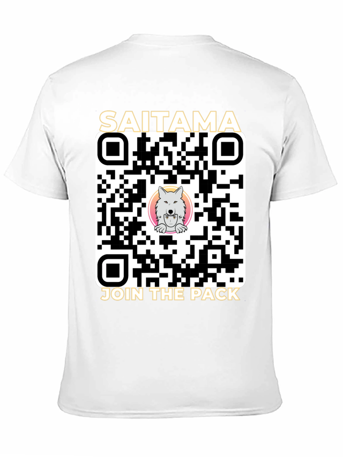 Saitama Crypto Join the Pack QR Code T-Shirt