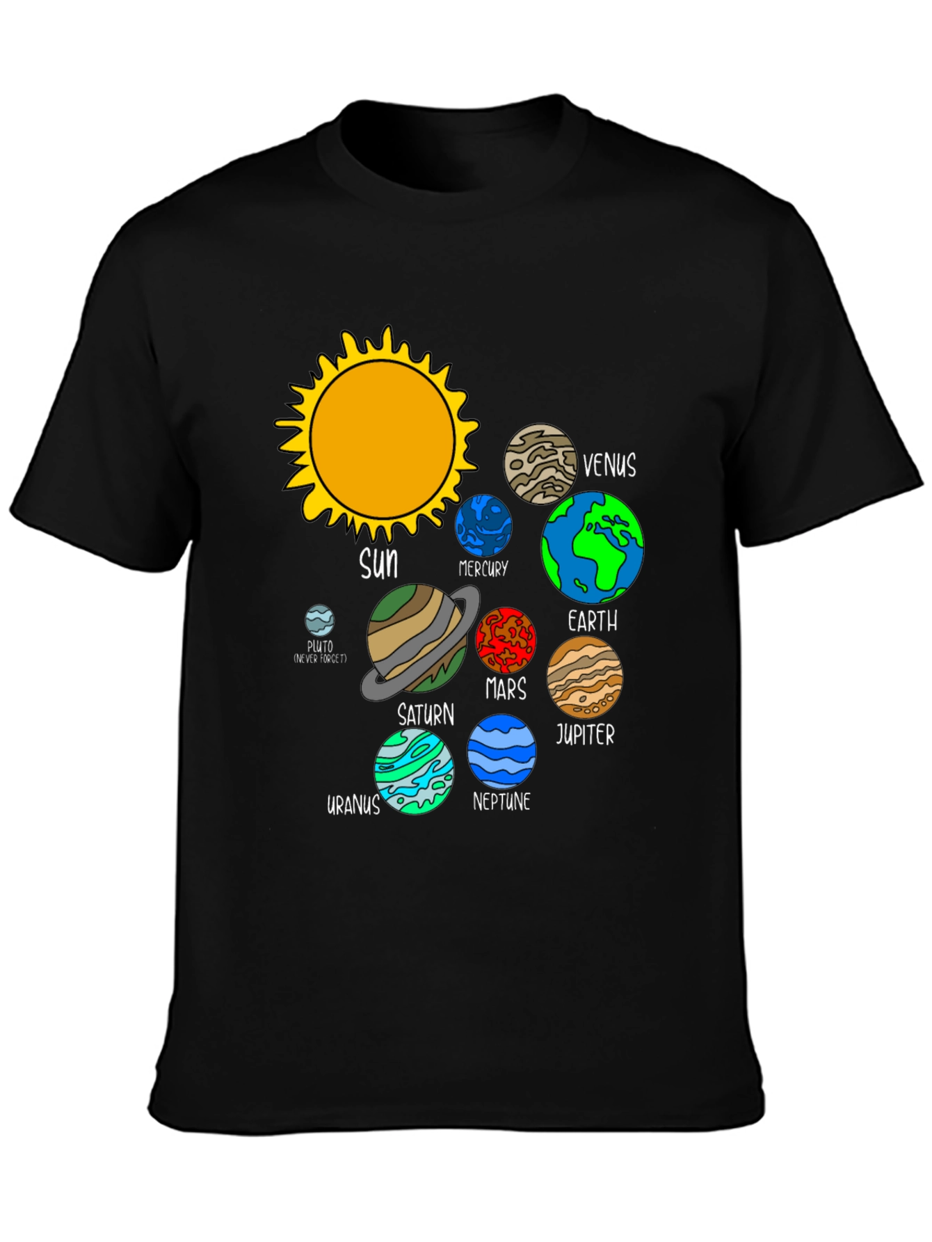 Solar System Planets T-Shirt - Astronomy Graphic Tee