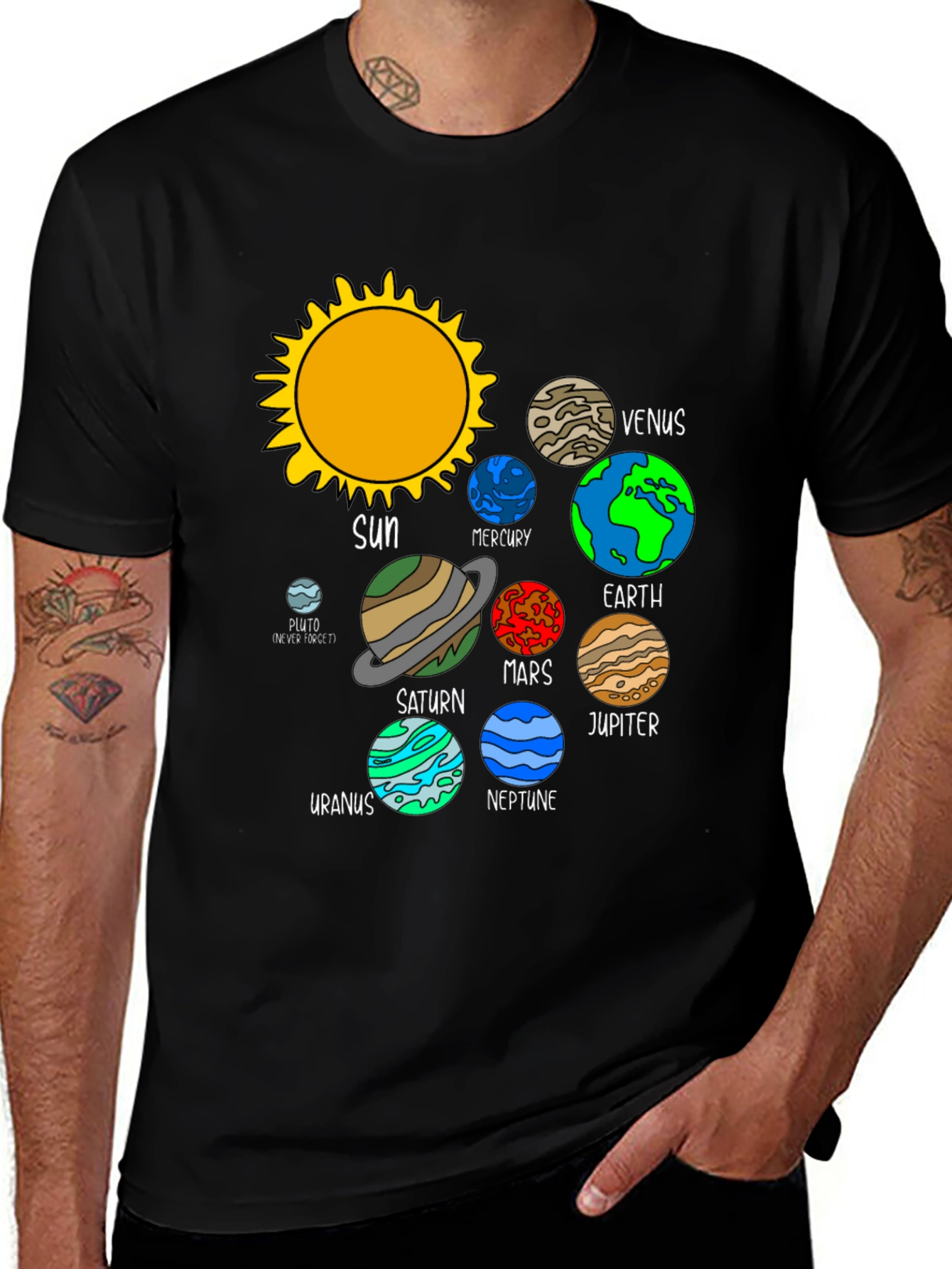Solar System Planets T-Shirt - Astronomy Graphic Tee