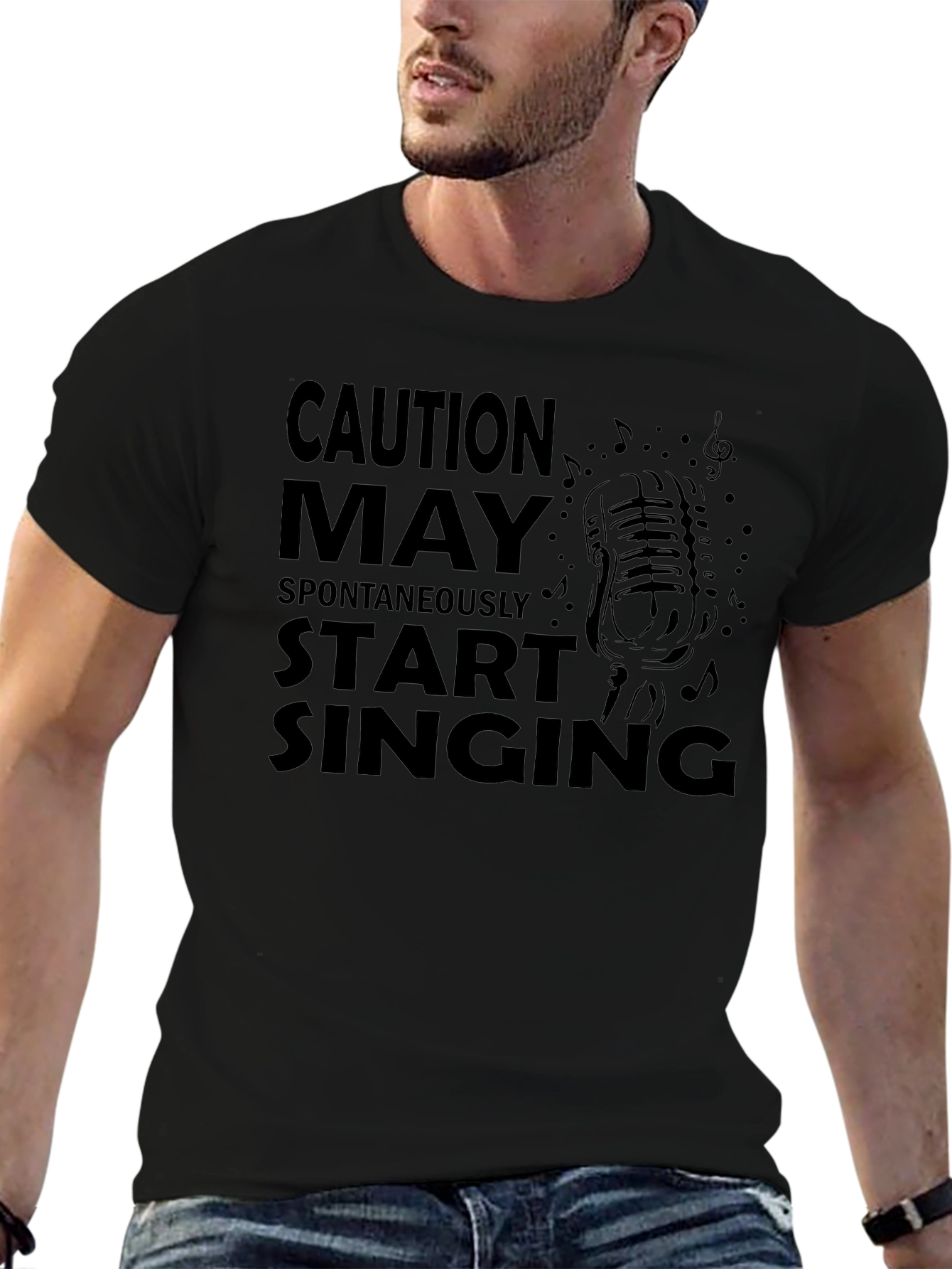 Caution May Spontaneously Start Singing T-Shirt