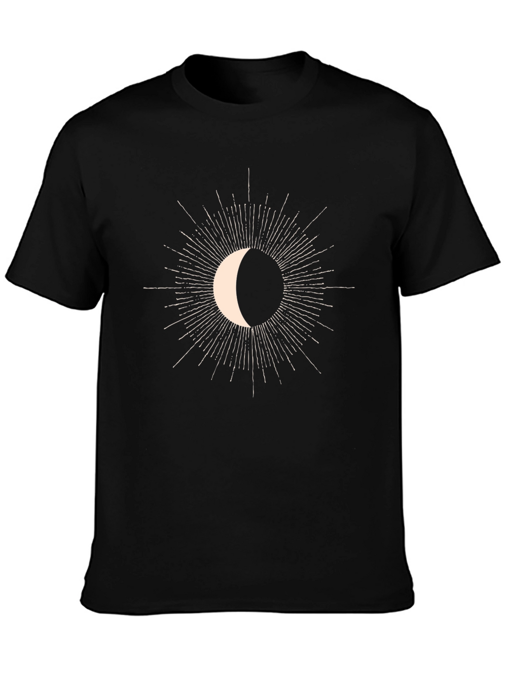 Celestial Crescent Moon Graphic Tee