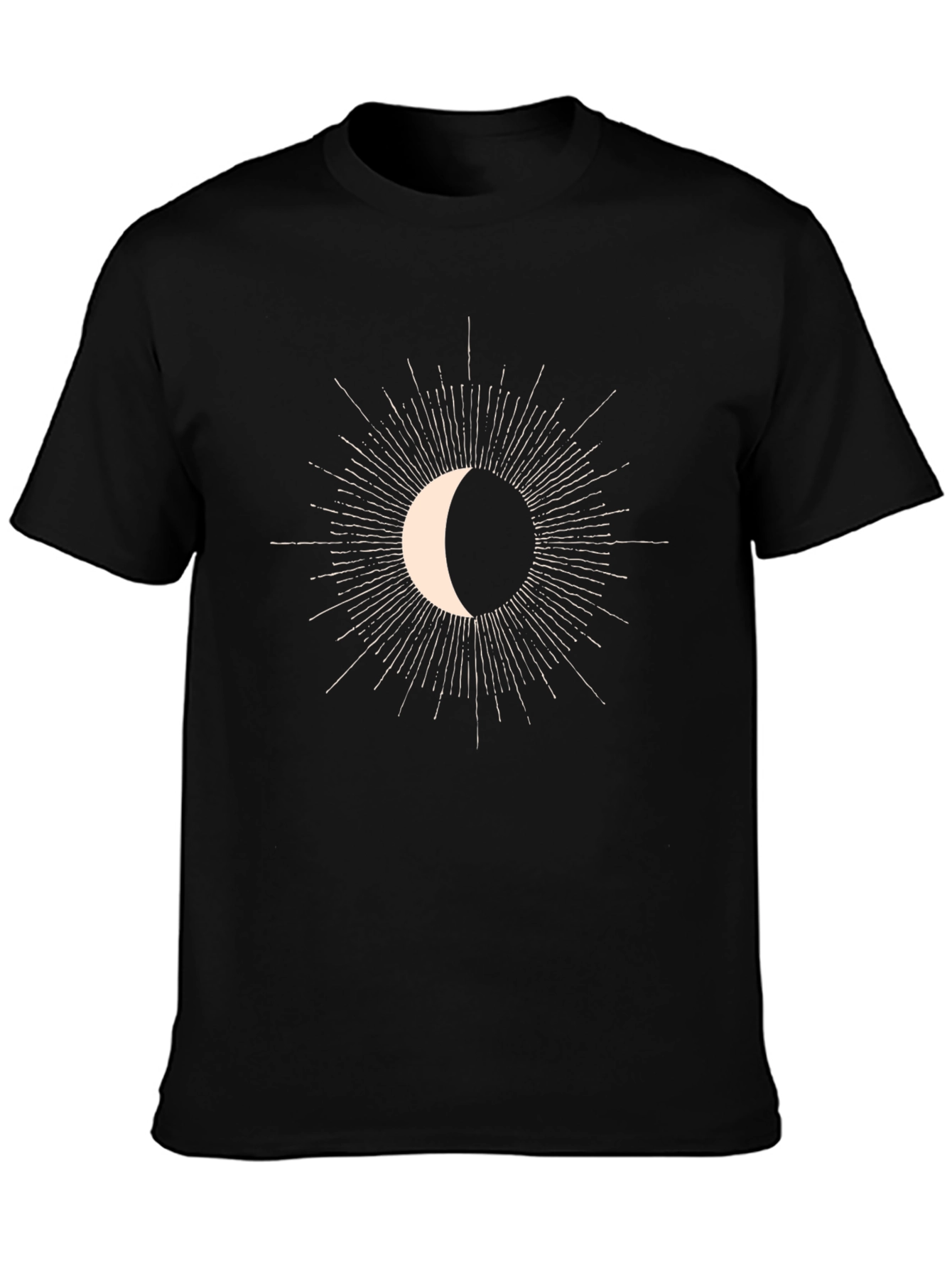Celestial Crescent Moon Graphic Tee