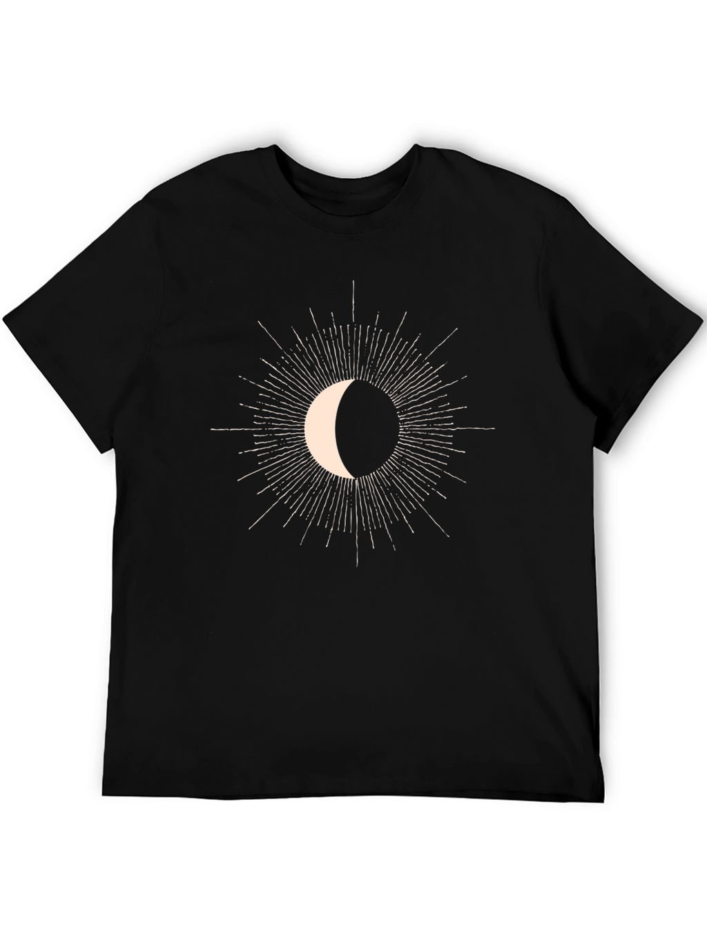 Celestial Crescent Moon Graphic Tee