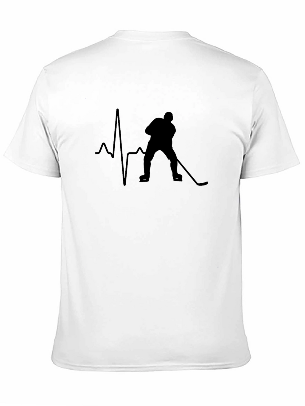 Hockey Heartbeat T-Shirt - Black