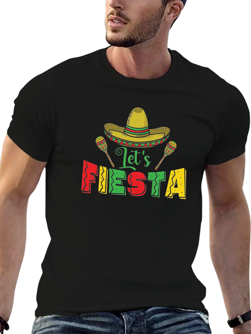 Lets Fiesta Graphic T-Shirt