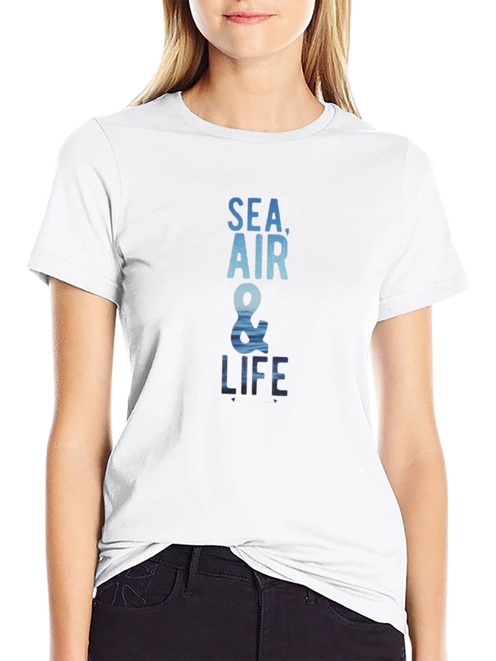 Sea Air & Life Graphic T-Shirt