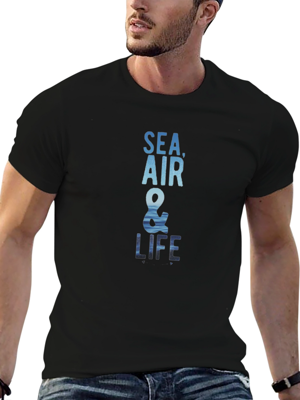 Sea Air & Life Graphic T-Shirt
