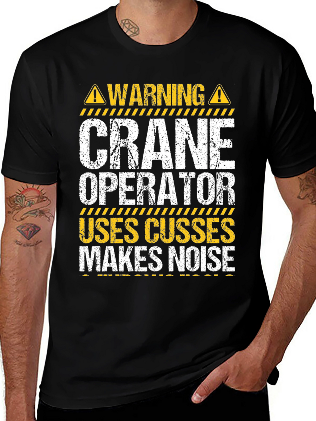 Warning Crane Operator T-Shirt