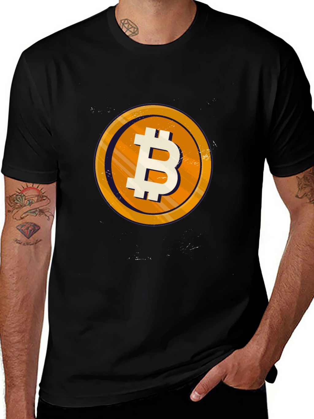 Bitcoin Graphic Tee - Crypto Black T-Shirt