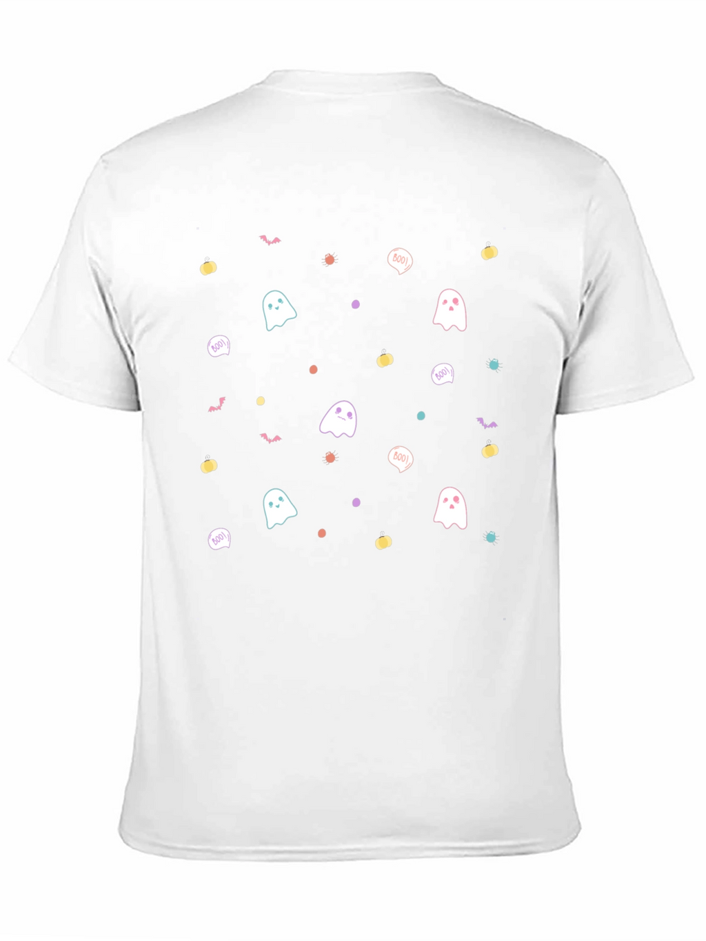 Cute Spooky Season Ghost Pattern T-Shirt
