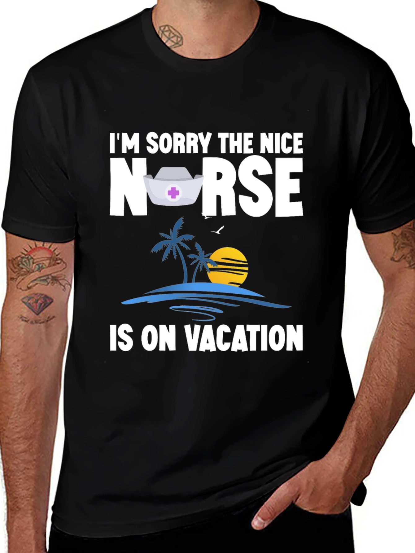 Funny Nurse On Vacation T-Shirt