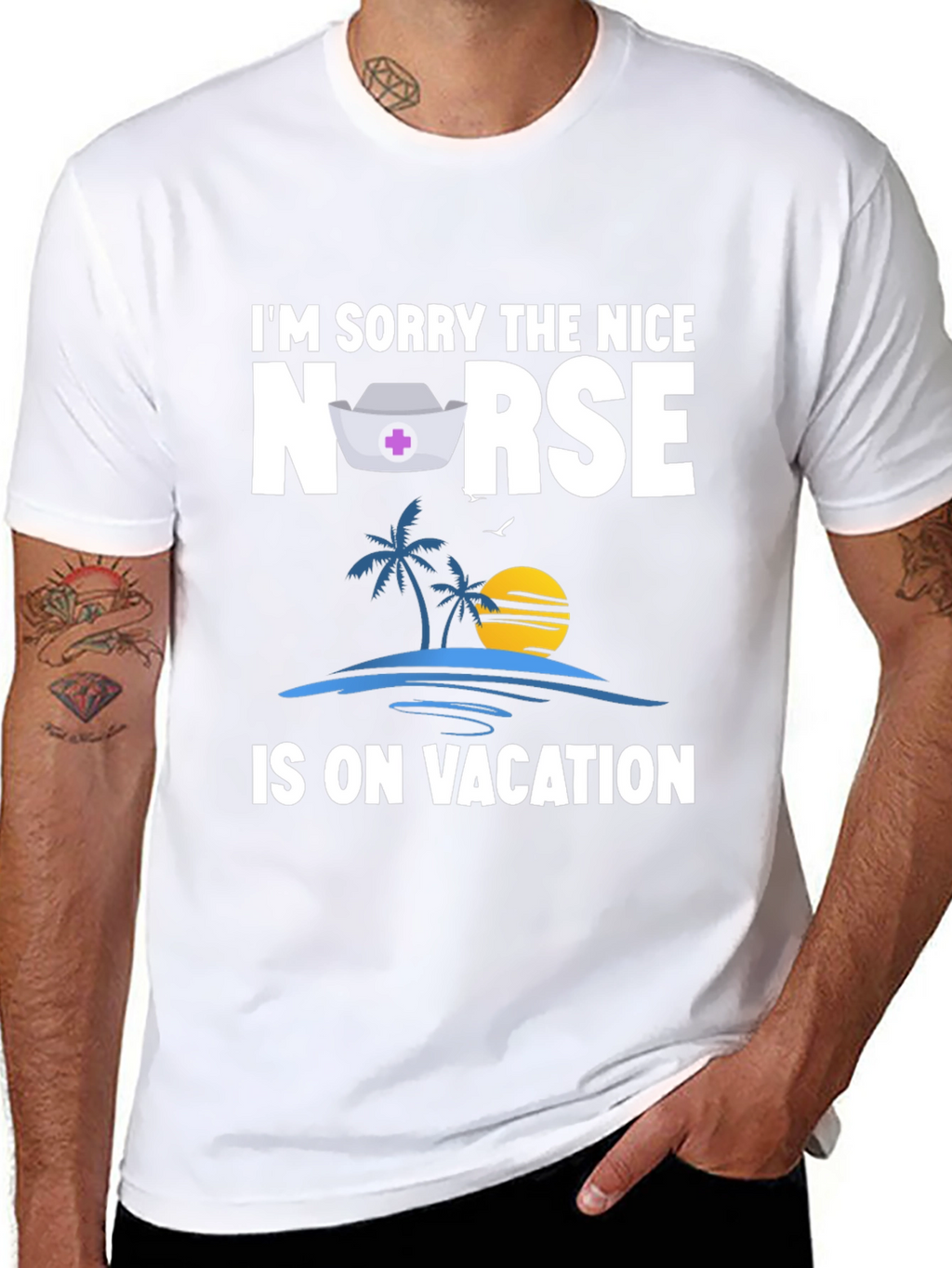 Funny Nurse On Vacation T-Shirt