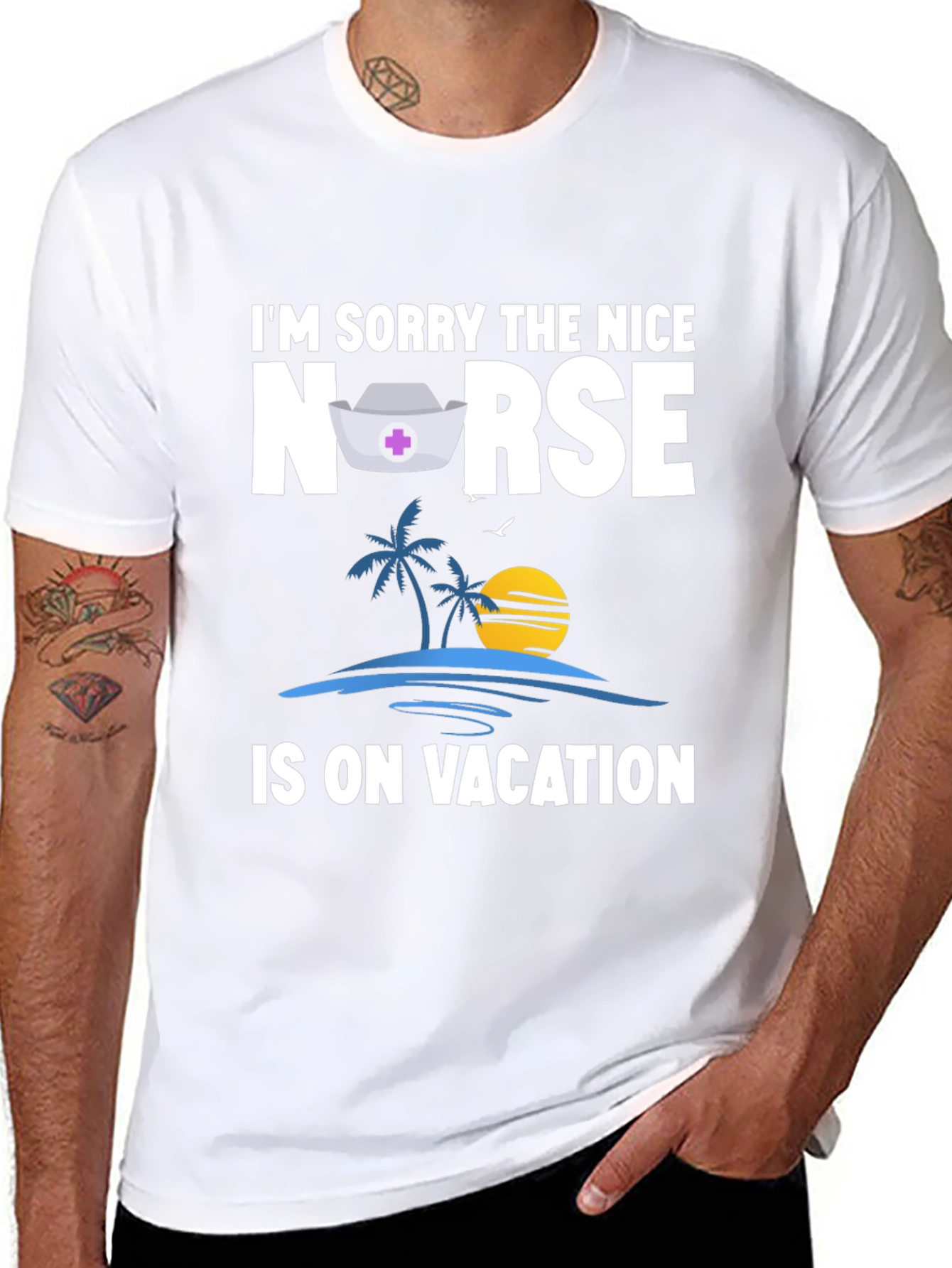Funny Nurse On Vacation T-Shirt