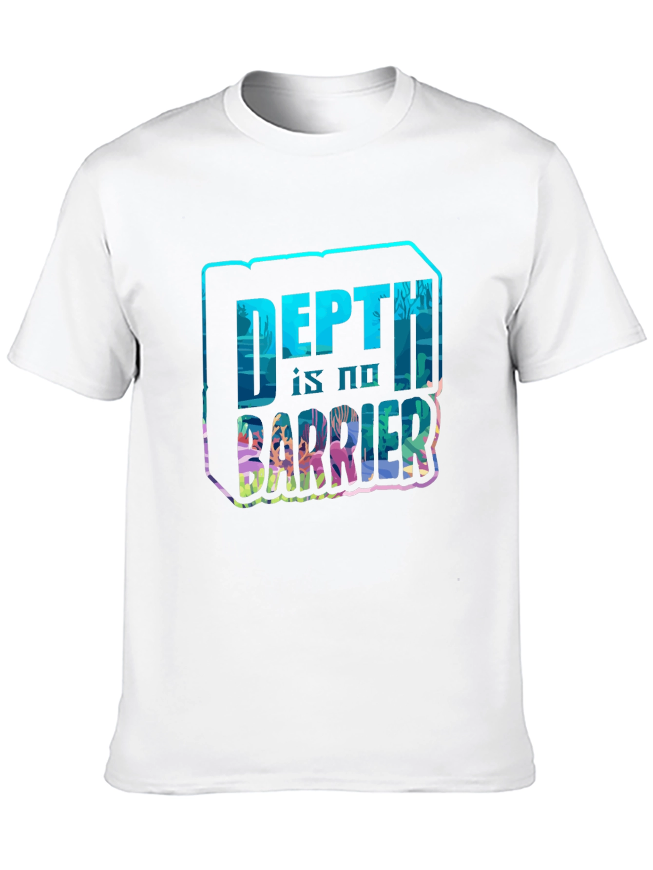 Depth Is No Barrier Black T-Shirt