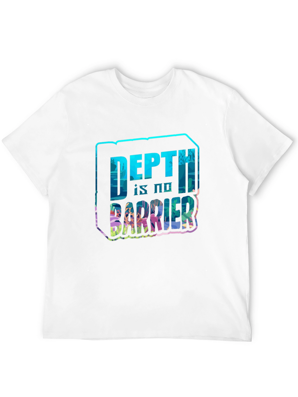Depth Is No Barrier Black T-Shirt