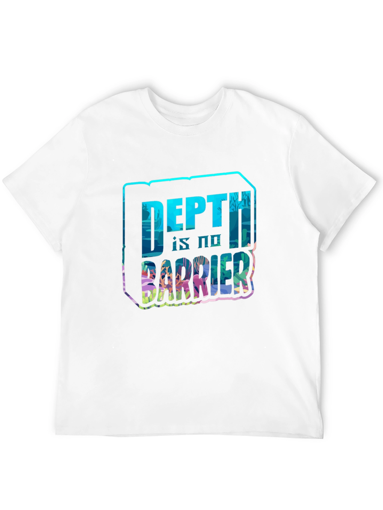 Depth Is No Barrier Black T-Shirt