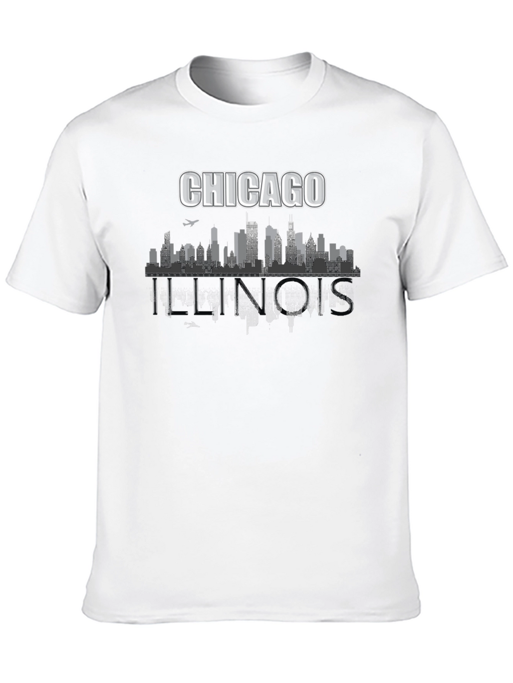 Chicago Illinois Skyline Graphic T-Shirt