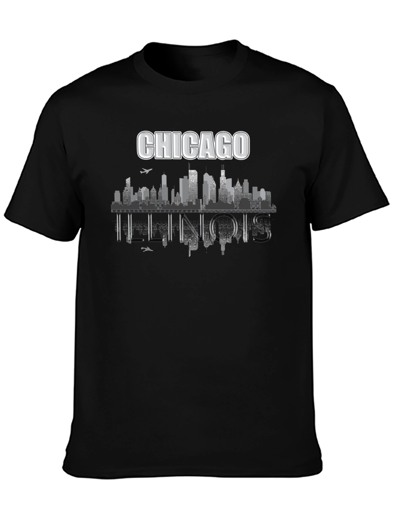 Chicago Illinois Skyline Graphic T-Shirt