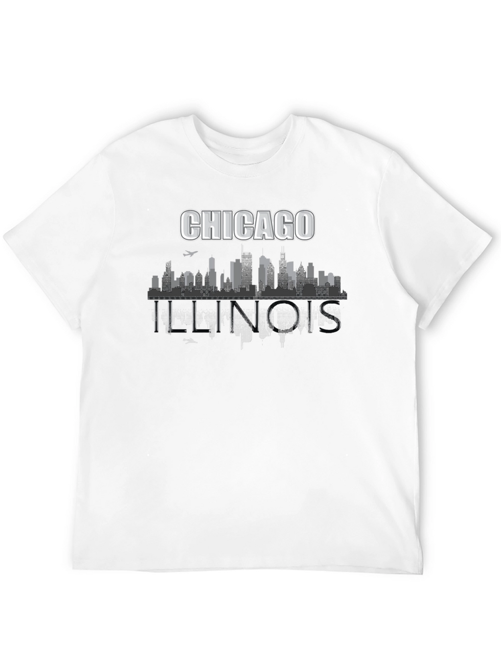 Chicago Illinois Skyline Graphic T-Shirt